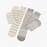 Totes Toasties ORIGINAL SLIPPER SOCKS (TWIN PACK) Womens Fairisle / Plain