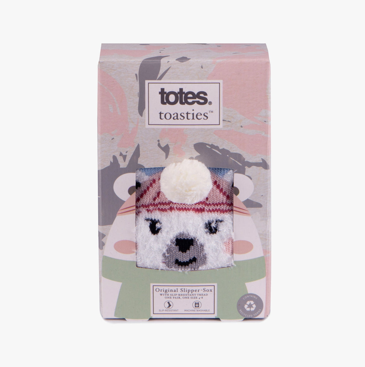 Totes Toasties SINGLE ORIGINAL SLIPPER SOCKS Womens Socks Polar Bear
