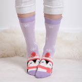 Totes Toasties SINGLE ORIGINAL SLIPPER SOCKS Womens Socks Penguin