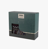 Totes Toasties FAIR ISLE BOOT Slippers Mens Multi