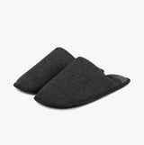 Totes Toasties JERSEY MULE Slippers WITH CHECK LINING Mens Charcoal