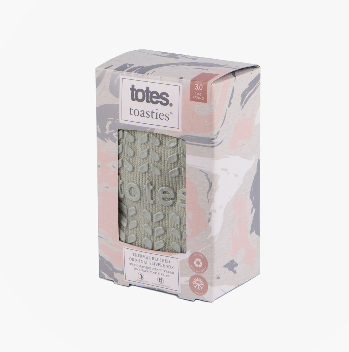 Totes Toasties 3.0 TOG THERMAL Womens Socks Grey Marl