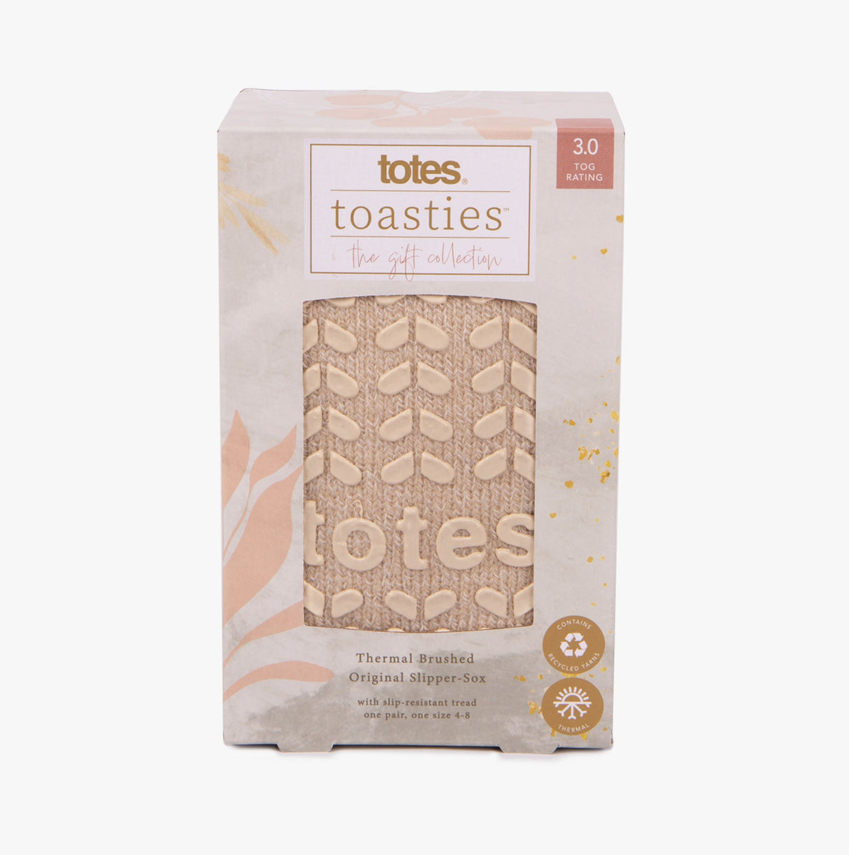 Totes Toasties THERMAL BRUSHED ORIGINAL  Slipper Socks Womens Socks Oat