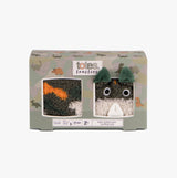 Totes Toasties SUPER SOFT SLIPPER SOCKS (Twin Pack) Unisex Kids Socks Dino/Camo