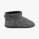 Totes Toasties KNITTED SHORT BOOT SLIPPER Mens Grey