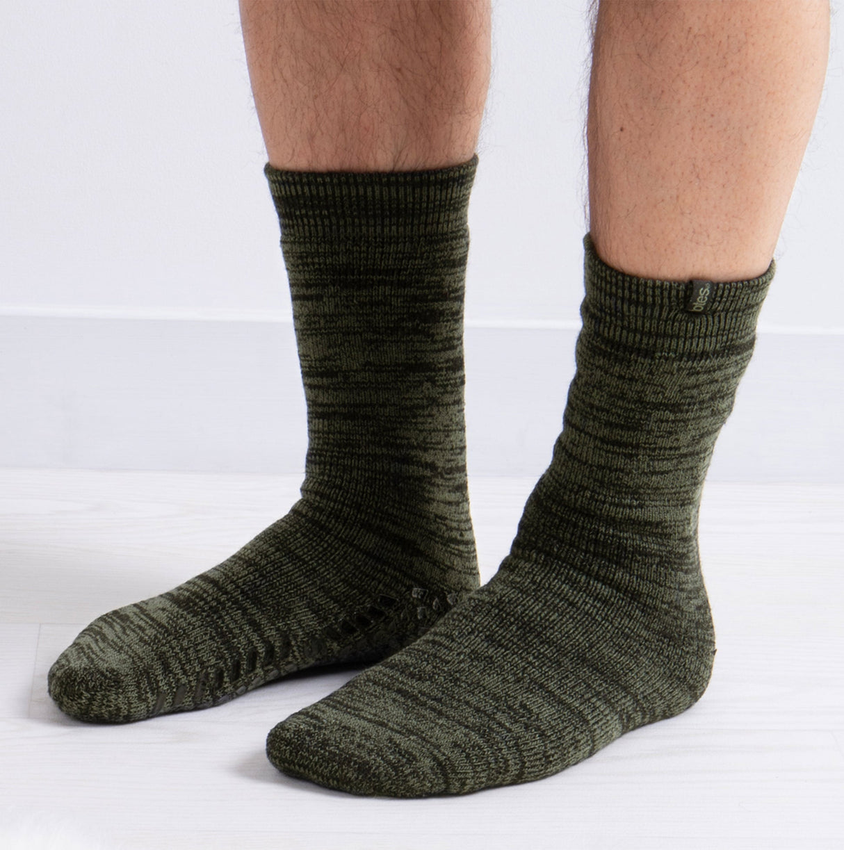 Totes Toasties Recycled Thermal ORIGINAL Slipper Socks Mens Socks Khaki