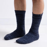 Totes Toasties Recycled Thermal ORIGINAL Slipper Socks Mens Socks Navy