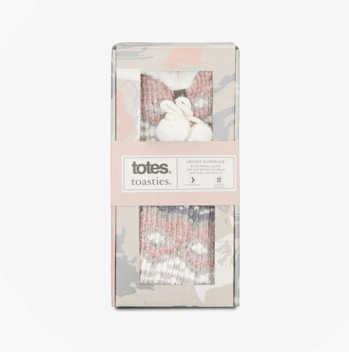 Totes Toasties CHENILLE CROP KNITTED SLIPPER SOCKS Womens Socks Multi