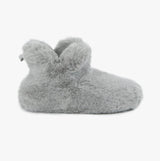 Totes Toasties FAUX FUR Boot Slippers Womens Grey