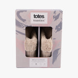 Totes Toasties VELOUR MULE Slippers Womens Taupe