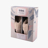 Totes Toasties VELOUR MULE Slippers Womens Taupe