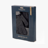 Totes Toasties Chunky Knitted Hat & Gloves Set Mens Charcoal