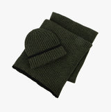 Totes Toasties Hat & Scarf Set Mens Khaki