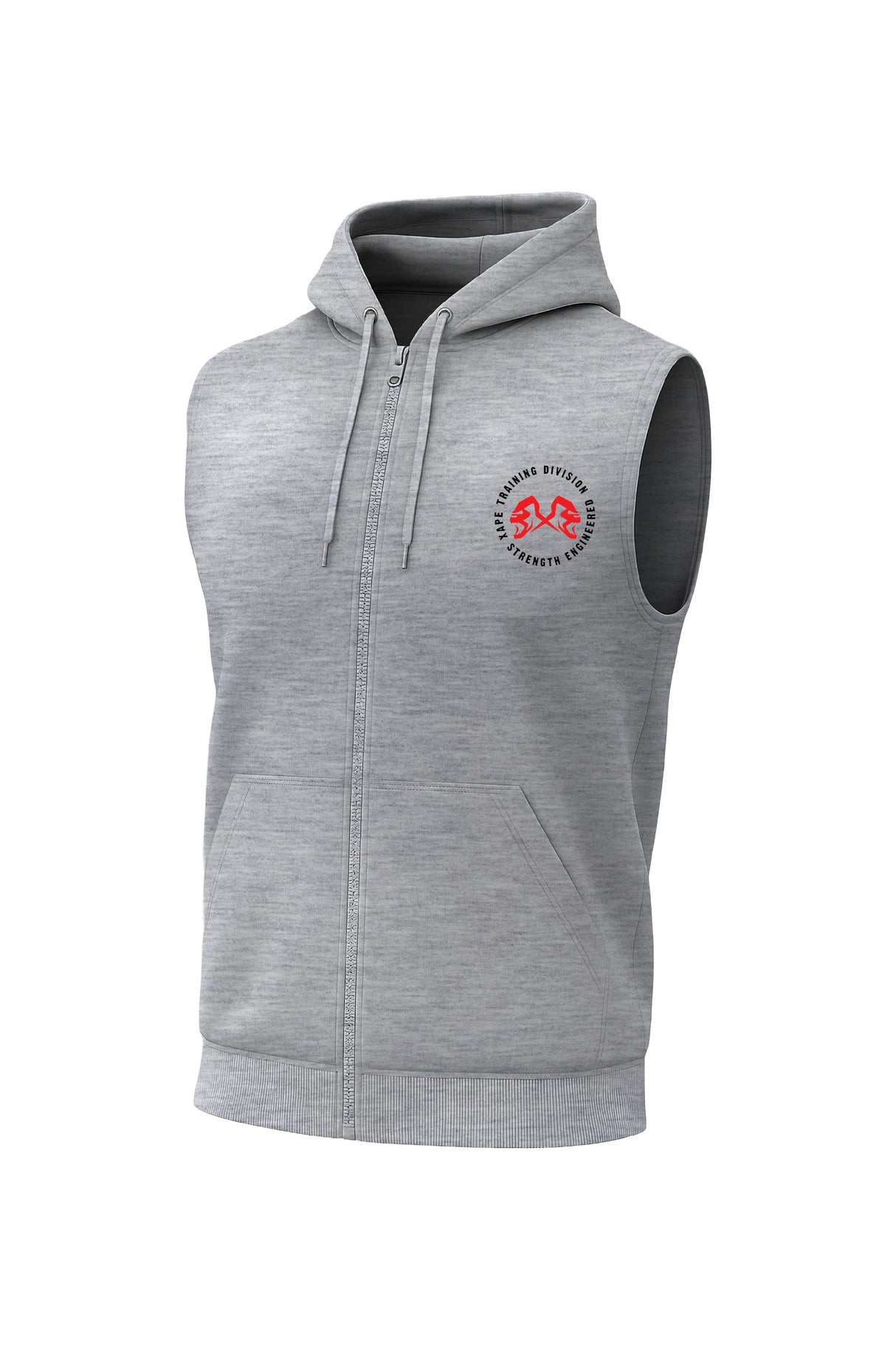 XAPE Training Division Sleeveless Hoodie - Sports Grey
