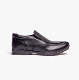 US Brass B612A Boys Slip On School Shoes Black