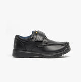 US Brass MARVIN Boys Velcro Bar Casual School Shoes Black
