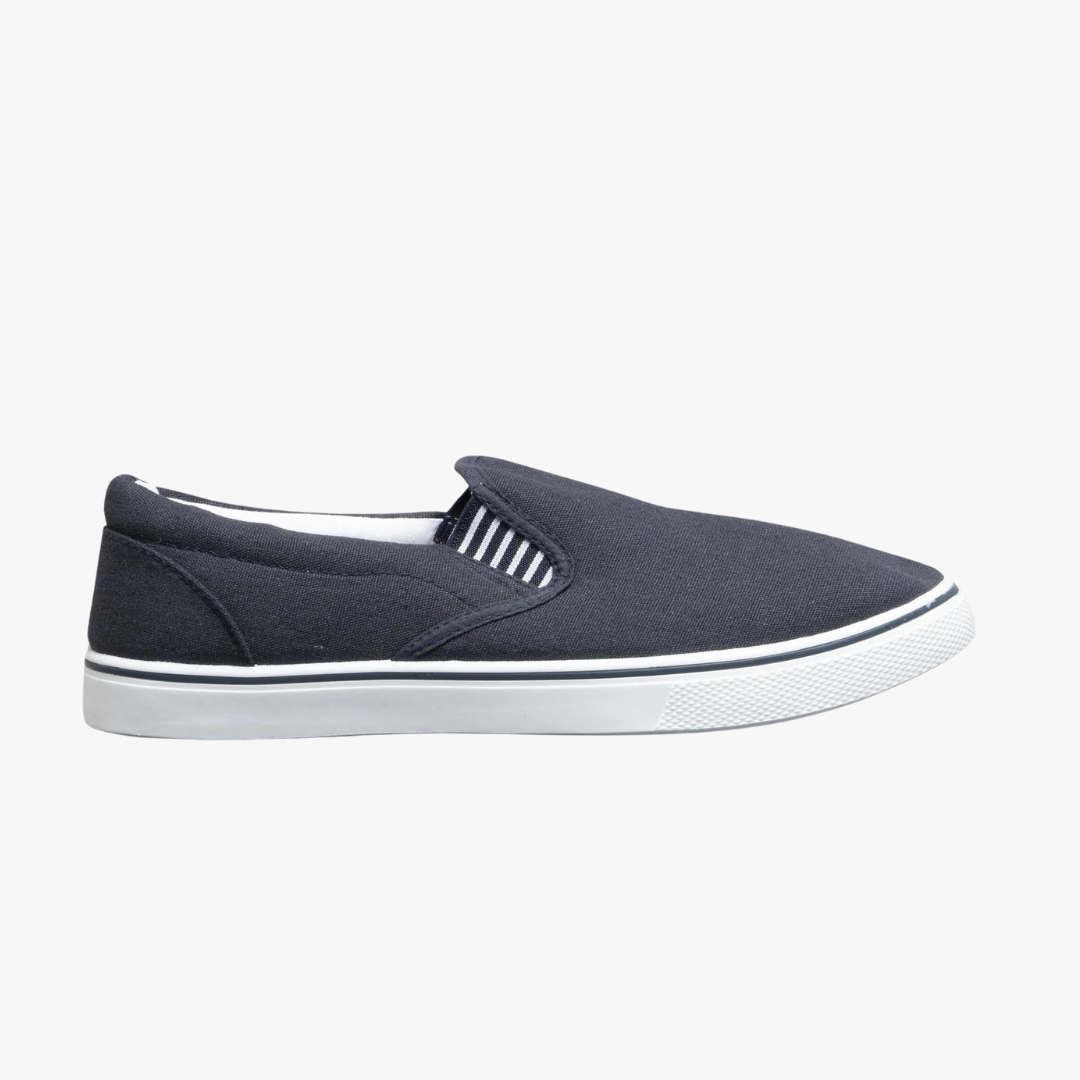 DEK LAMAAR Unisex Canvas Trainers Navy