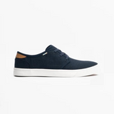 TOMS CARLO Mens Canvas Trainers Navy