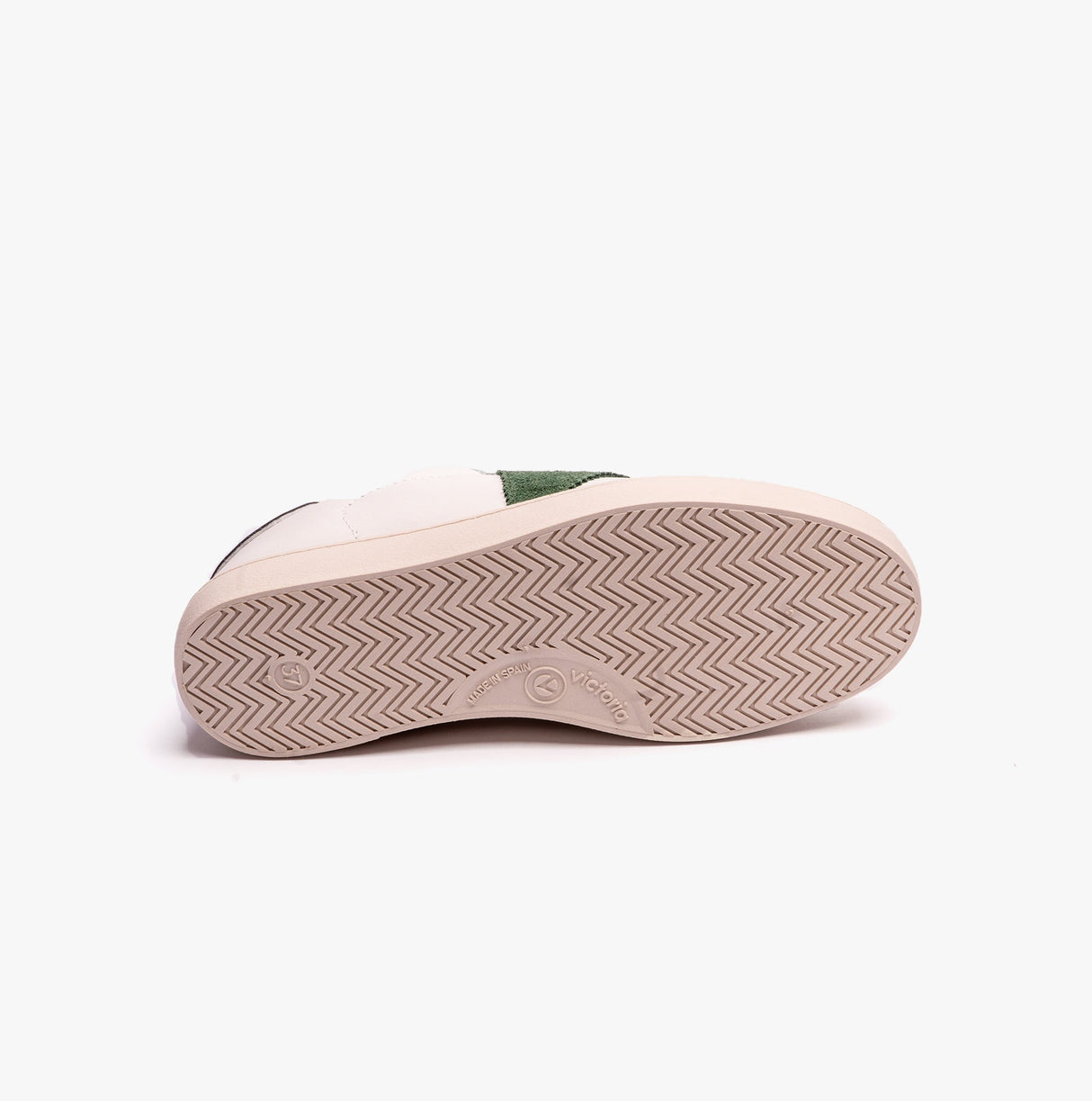 Victoria BERLIN LEATHER & SPLIT Womens Trainers White/Green