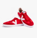 Victoria BERLIN SPLIT LEATHER & NYLON Womens Trainers Rojo