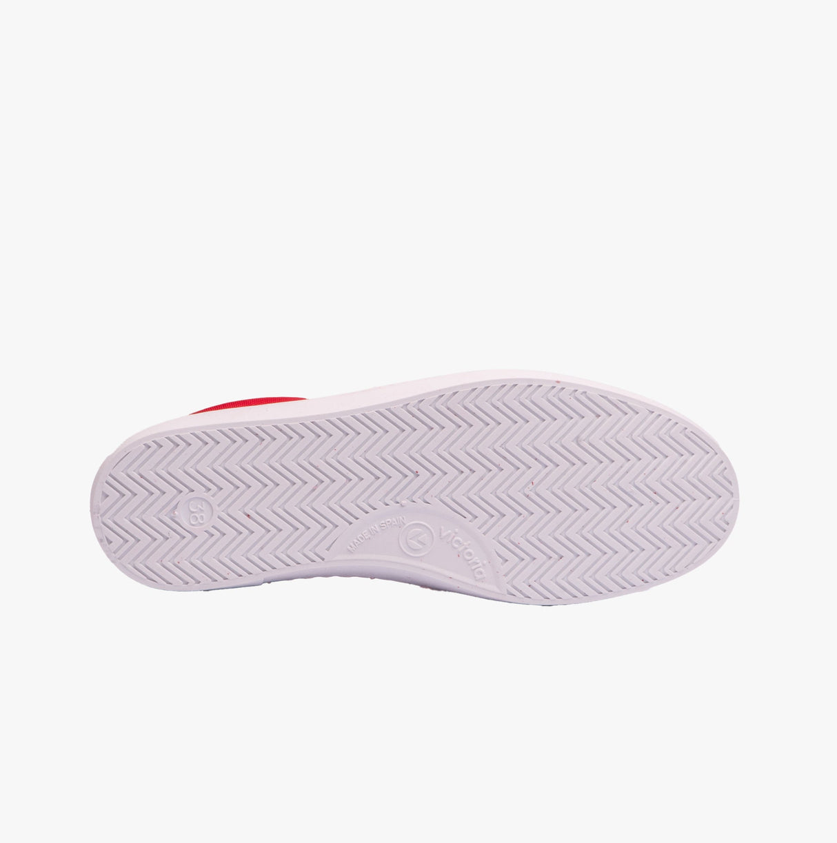 Victoria BERLIN SPLIT LEATHER & NYLON Womens Trainers Rojo