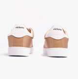 Victoria BERLIN SPLIT LEATHER & NYLON Womens Trainers Taupe