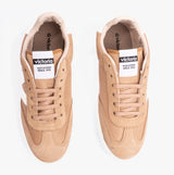 Victoria BERLIN SPLIT LEATHER & NYLON Womens Trainers Taupe