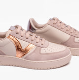 Victoria MADRID METAL & SPLIT LEATHER Womens Trainers Nude