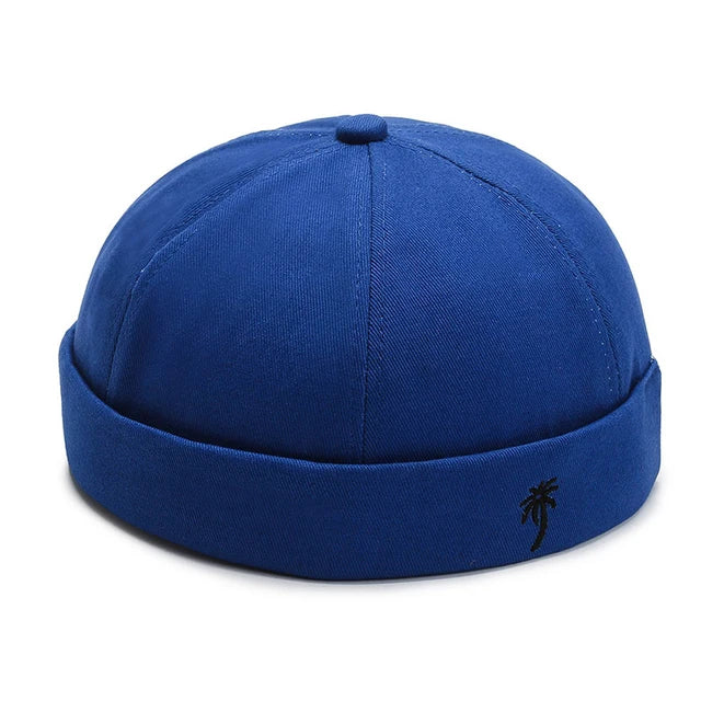 Vintage Men's Summer Cotton Brimless Skullies Cap Street Portable Docker Hats Multipurpose Beanie Hat Hip Hop Hats Japanese INS