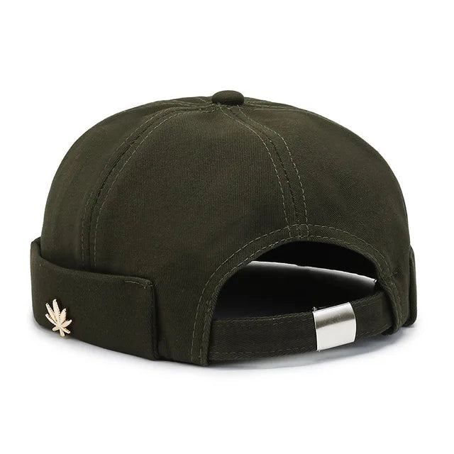 Vintage Men's Summer Cotton Brimless Skullies Cap Street Portable Docker Hats Multipurpose Beanie Hat Hip Hop Hats Japanese INS