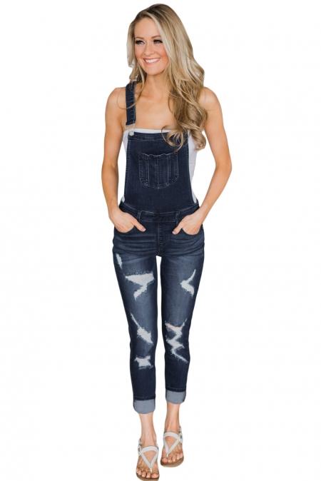 Milan Distressed Overalls