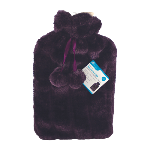 WB28 FLUFFY HOT WATER BOTTLE