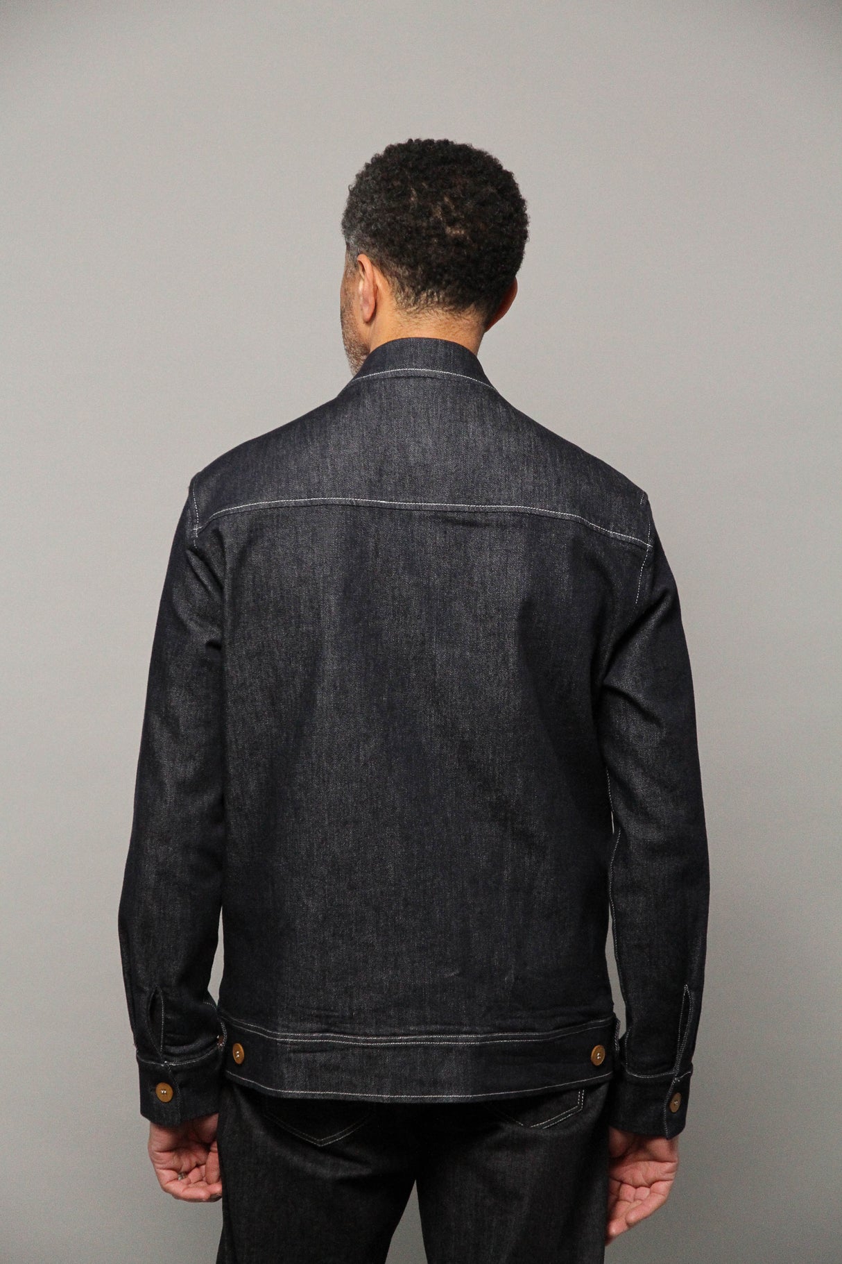 Turner Long Sleeve Shacket - Denim Stay Blue