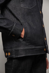 Turner Long Sleeve Shacket - Denim Stay Blue