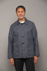 James Four Pocket Jacket - Sky Blue Twill