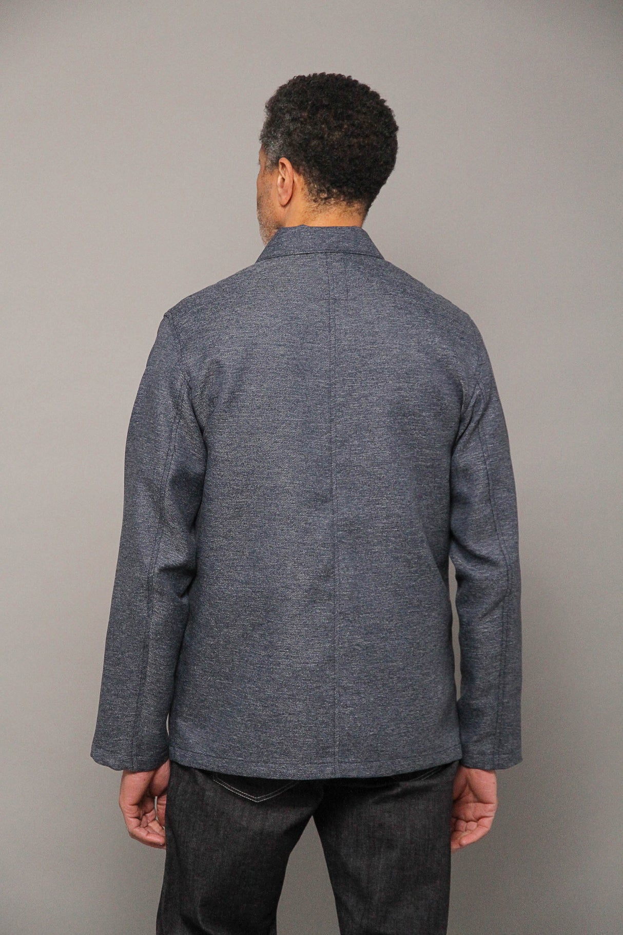 James Four Pocket Jacket - Sky Blue Twill