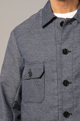 James Four Pocket Jacket - Sky Blue Twill
