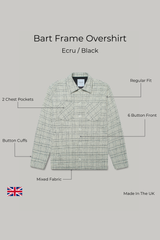 Bart Frame Overshirt - Ecru / Black