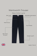 Wentworth Trouser - Navy Comfort Stretch