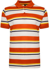 Mens Striped Polo Shirts Pique Short Sleeve Yarn Dyed T-Shirt Casual Top M - 6XL