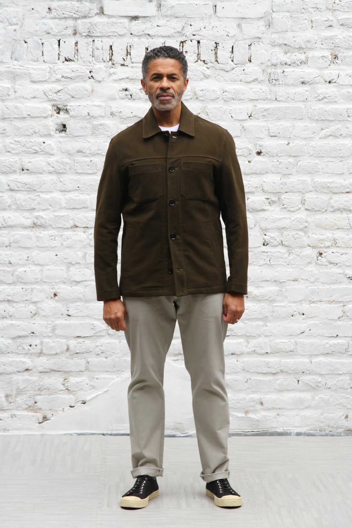 Wilkes Shacket - Olive Moleskin