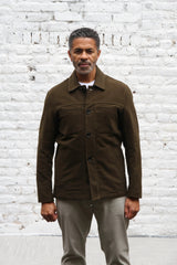 Wilkes Shacket - Olive Moleskin