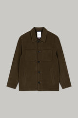 Wilkes Shacket - Olive Moleskin