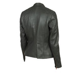 Women's Genuine Leather Jacket | Green