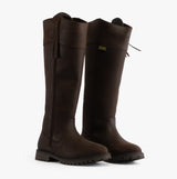 Woodland BAILEY Womens Leather Country Boots Dark Brown