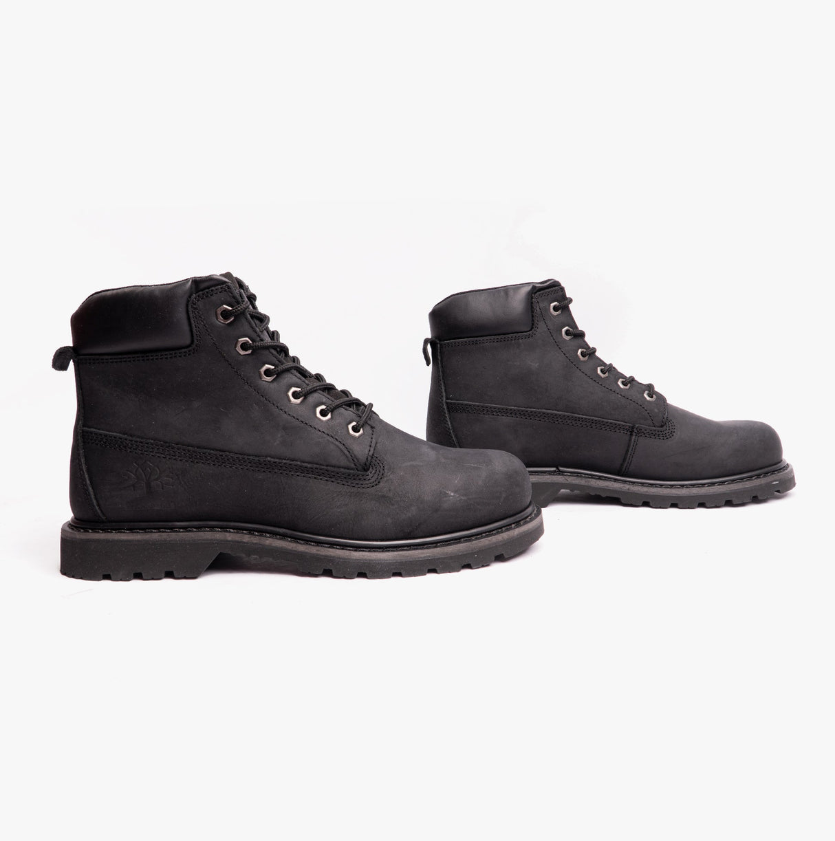 Woodland RICK Mens Leather Work Boots Black