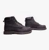 Woodland RICK Mens Leather Work Boots Black