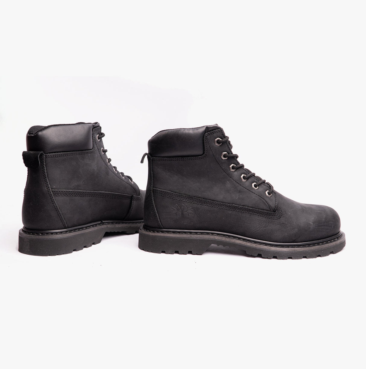 Woodland RICK Mens Leather Work Boots Black