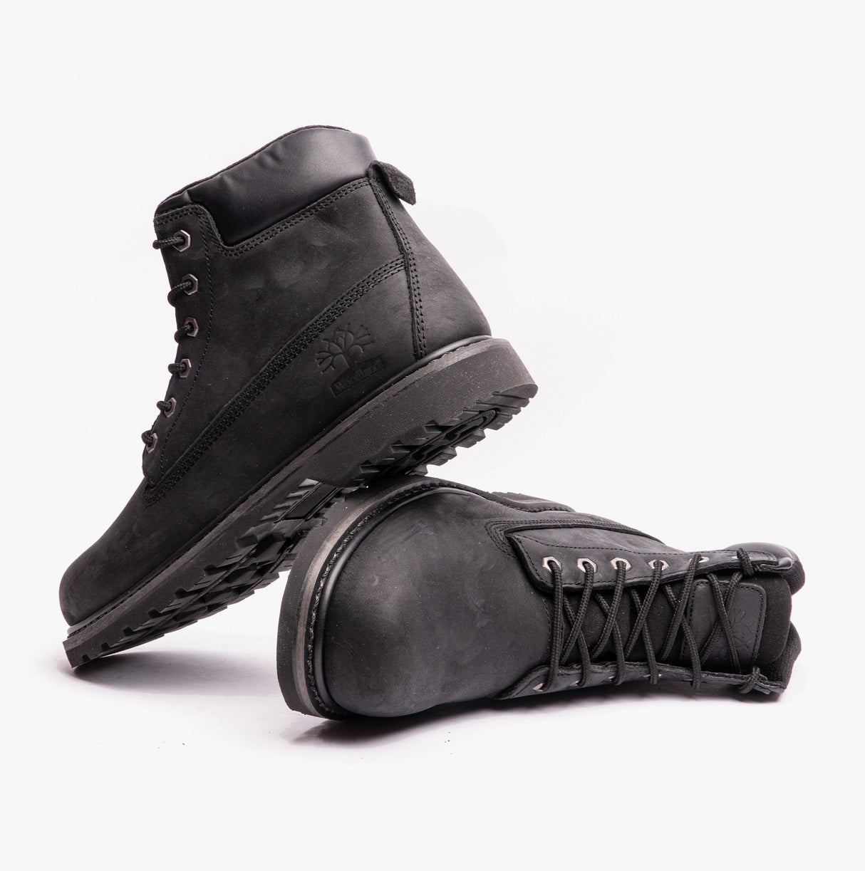 Woodland RICK Mens Leather Work Boots Black