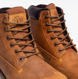 Woodland M030B Mens Horse Leather Boots Light Brown